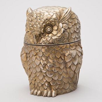 Owl ice bucket, Mauro Manetti, Italy, 1960s/1970s.