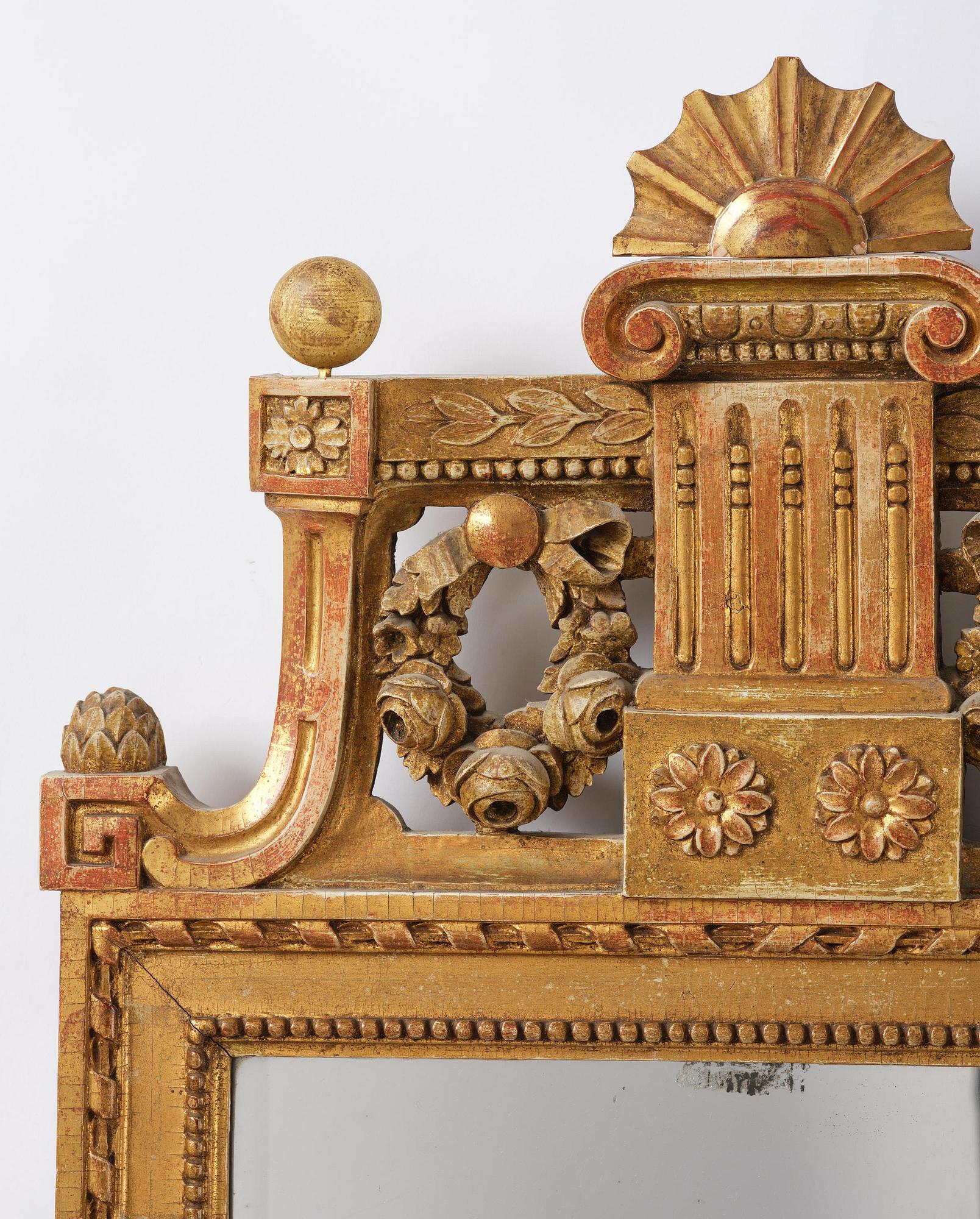 Spegel, Stockholmsarbete, sent 1700-tal, Gustaviansk.