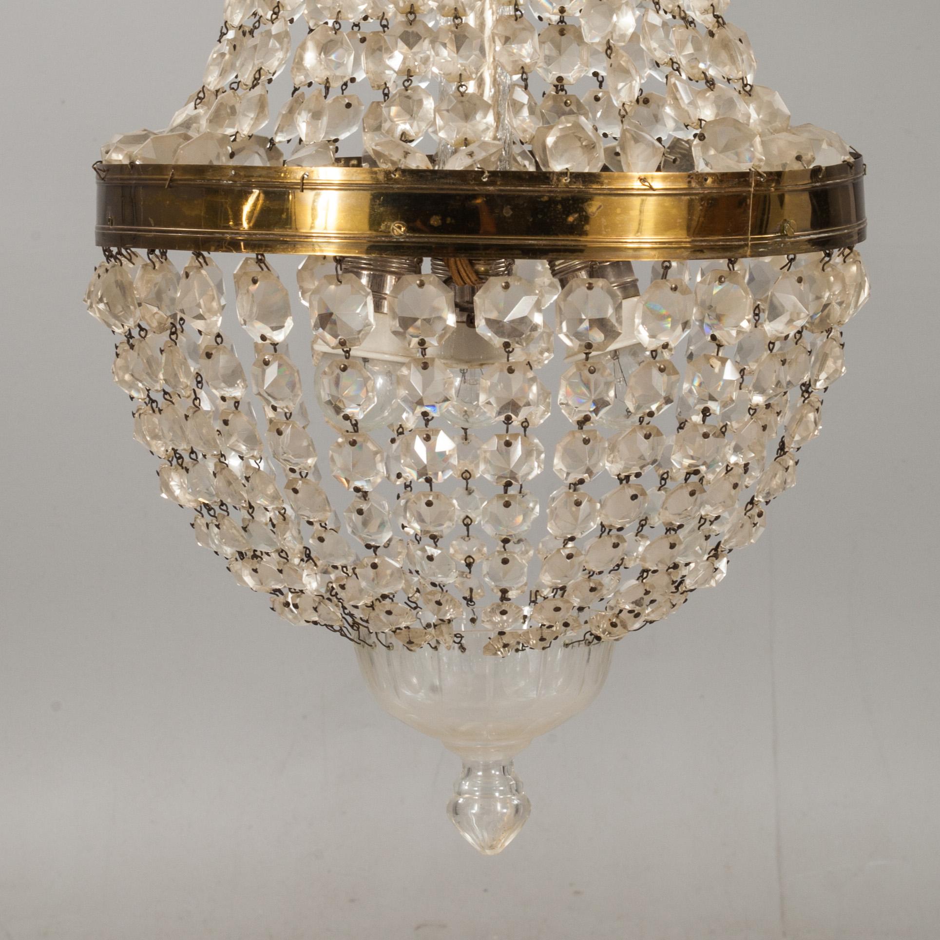 LJUSKRONA, oskariansk, 1900-talets början. Höjd c:a 100 cm.