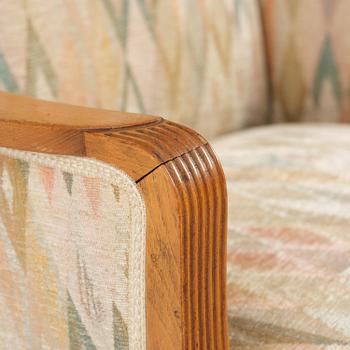 Elias Svedberg, a rare "Eftermiddag" (Afternoon) armchair, Nordiska Kompaniet, Sweden, ca. 1937.