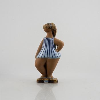 Lisa Larson, a stoneware figurine, 'Dora' from the series 'ABC-flickorna', Gustavsberg.