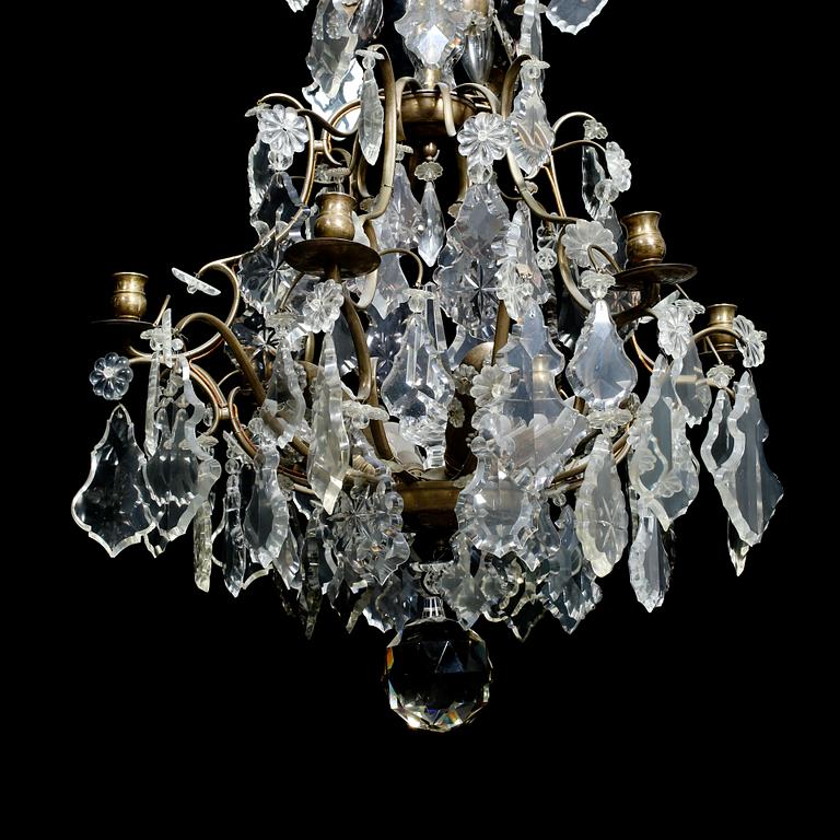 LJUSKRONA, rokokostil, 1900-talets första hälft. Höjd ca 80 cm.