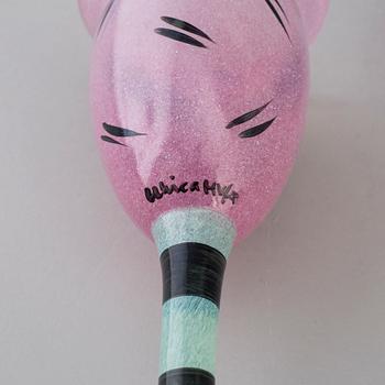 Twelve wine glasses by Ulrica Hydman-Vallien for Kosta Boda, end of the 20th century.