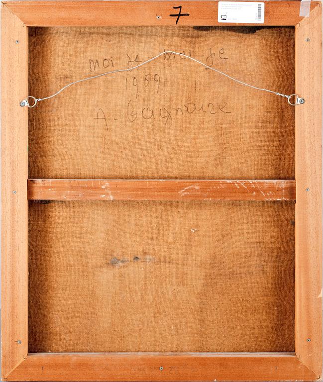 ALINE GAGNAIRE, Blandteknik på duk, sign o dat 1959 a tergo.