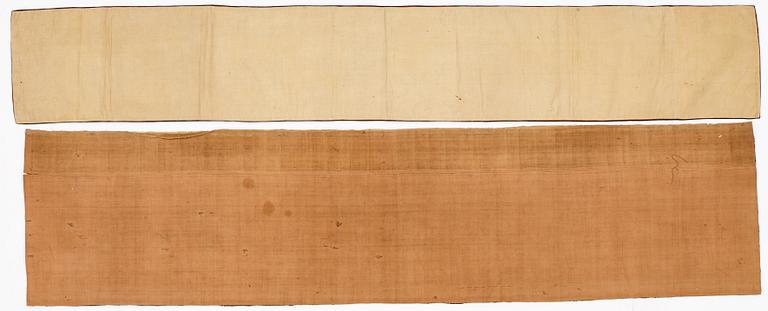 PARTI TEXTILIER, broderat siden. Qing dynastin.