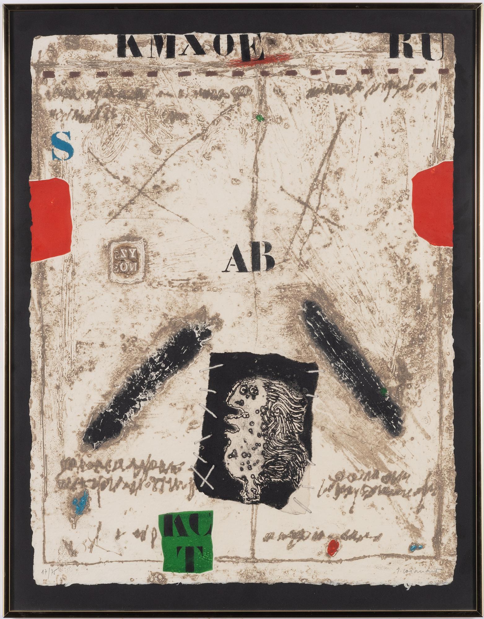 James Coignard, "Juxtaposition d'un profil en AB et S bleu".