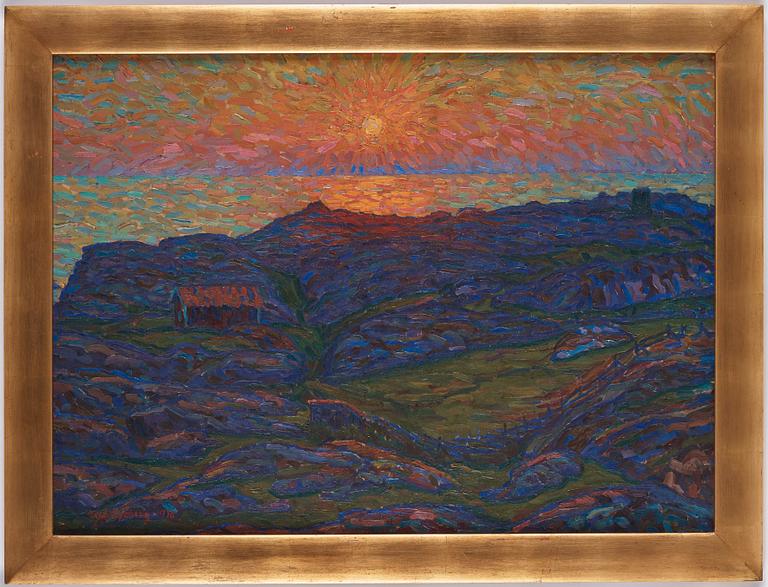 Axel Sjöberg, "Solen dalar" (Setting sun).