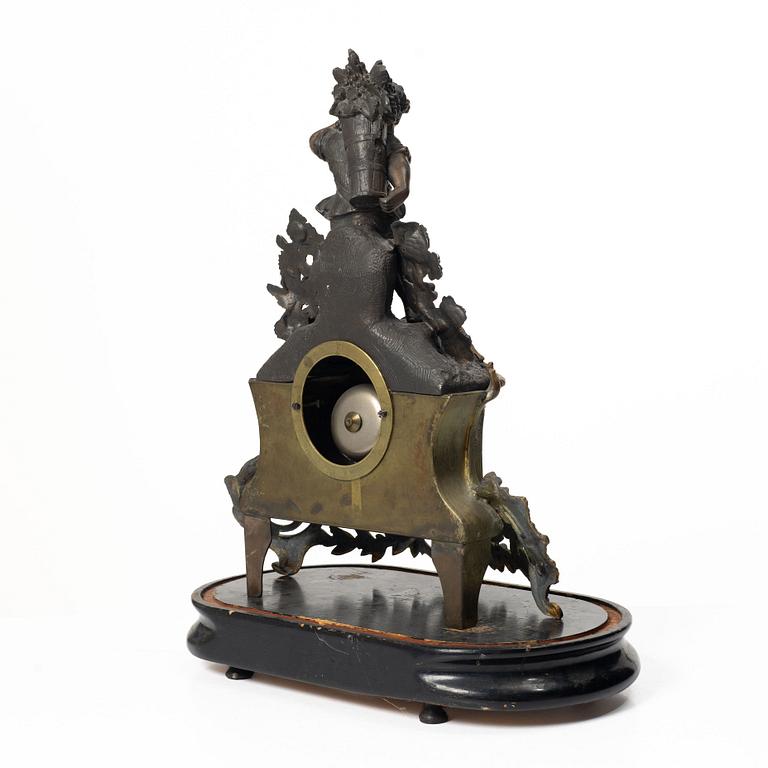 Table clock, possibly France, Rococo style, second half of the 19th century.