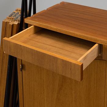 A mid 20th century "Prydno" shelving system by Bröderna Gustafsson Möbelfabrik, Virserum.