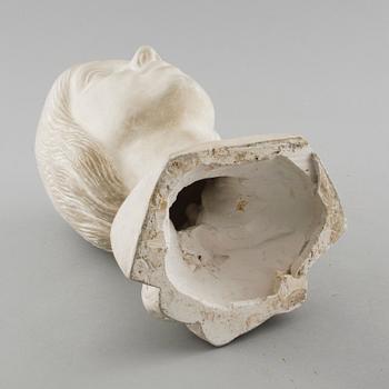 CARL ELDH, skulptur, patinerat gips, signerad.