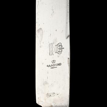 KNIVAR, 20 st, porslin och stål, "Musselmalet", 1900-talets första del.