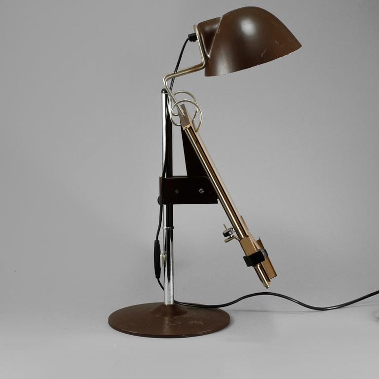 BORDSLAMPA, 1900-talets andra hälft.