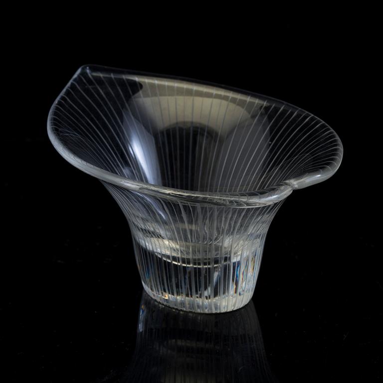 A Tapio Wirkkala glass bowl, Iittala glassworks 1950´s.