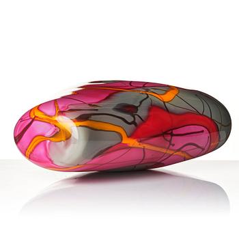 Peter Hermansson, "Pollock", a glass vase, Örsjö, Sweden 2013.