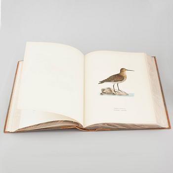 Three book "Svenska fåglar (Swedish birds)" with images by M, W & F VON WRIGHT, printed by Börtzells AB, 1924-1929.