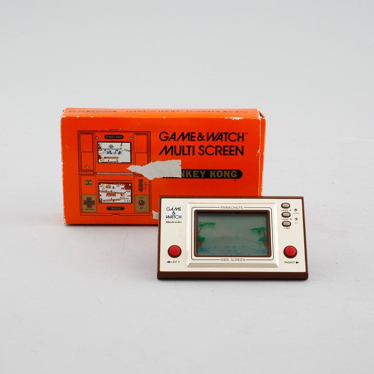 SPELKONSOLER, 2 st, Game & Watch, Nintendo, 1980-tal.