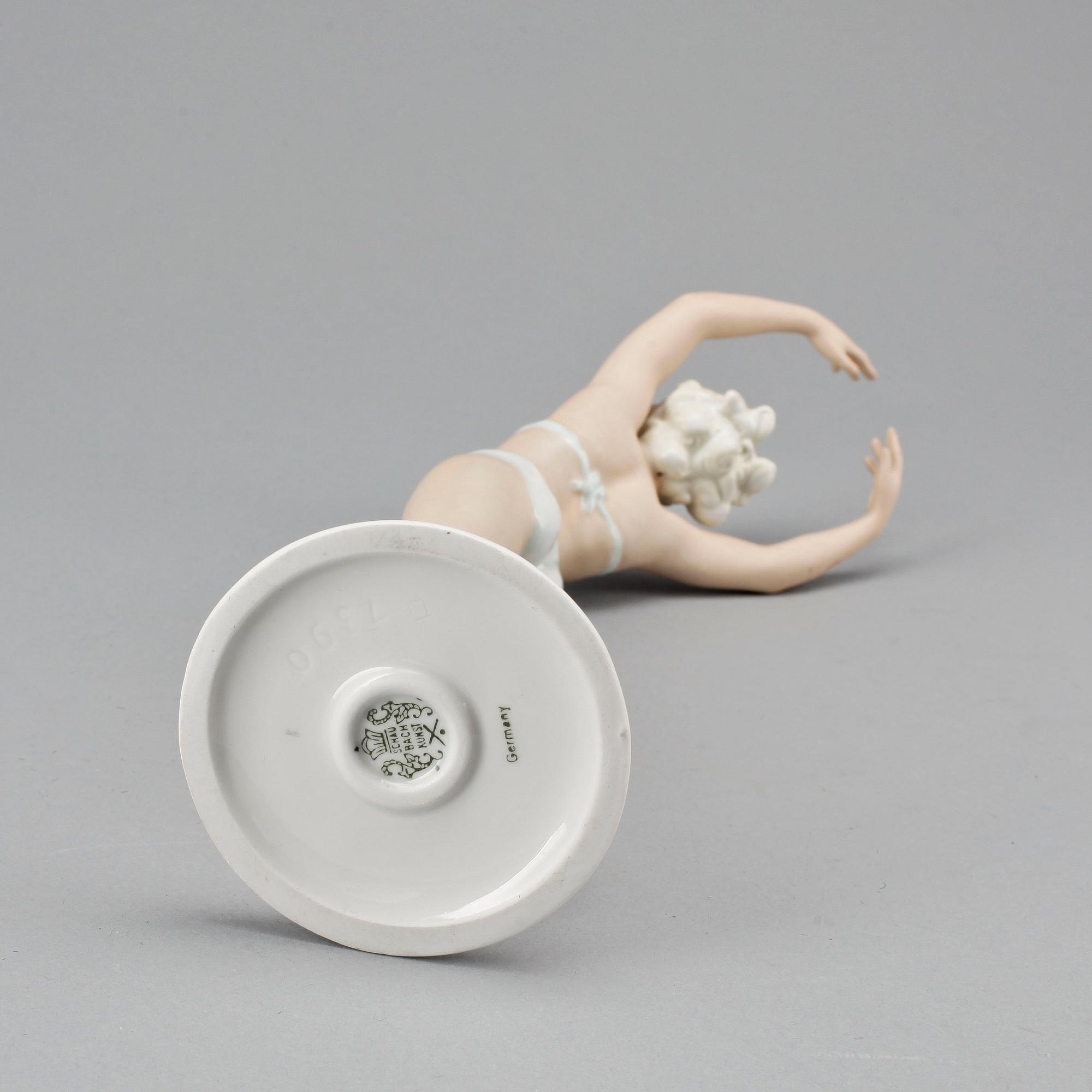 FIGURIN, porslin, art deco, Schaubach Kunst, Tyskland, 1930-tal.