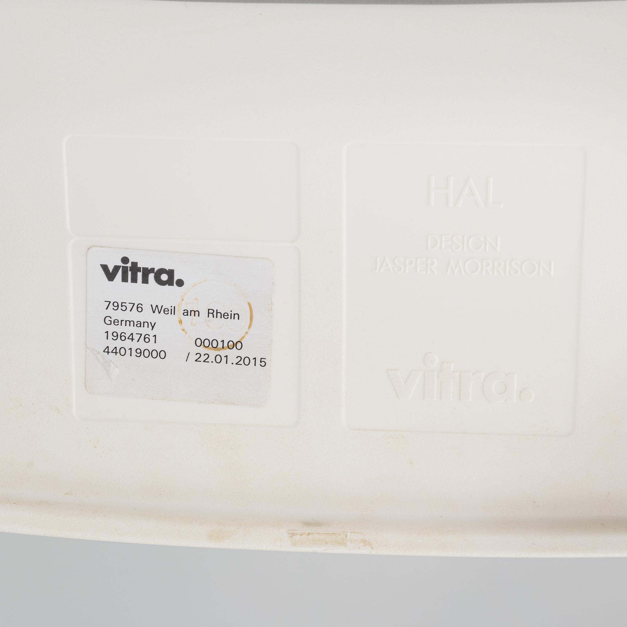 Jasper Morrison, a pair of 'HAL' chairs, Vitra.
