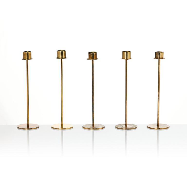 Hans-Agne Jakobsson, a set of 16 candle holders, "L 24", Hans Agne Jakobsson AB, Markaryd 1960s.