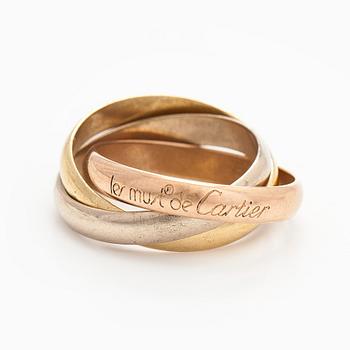 Cartier, ring, “Trinity”, 18K in three colours.