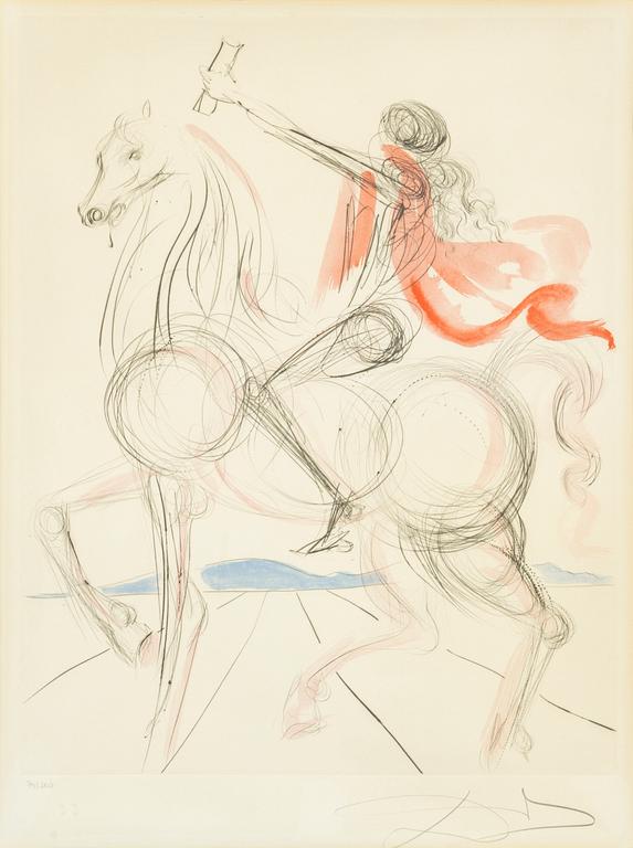 Salvador Dalí, "Chevalier Léonardesque".