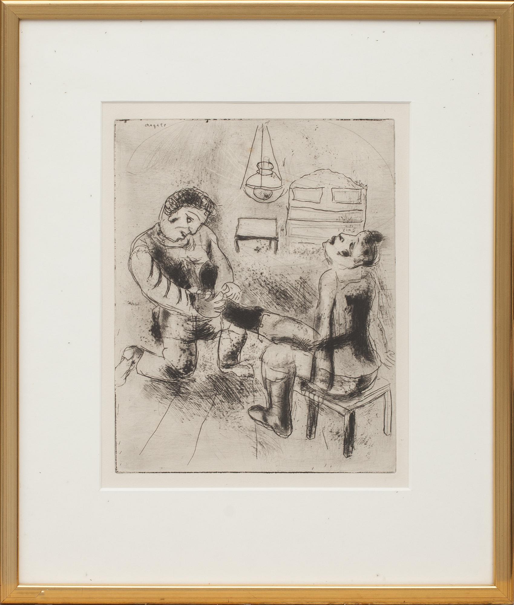 MARC CHAGALL, etsning, signerad i plåten.