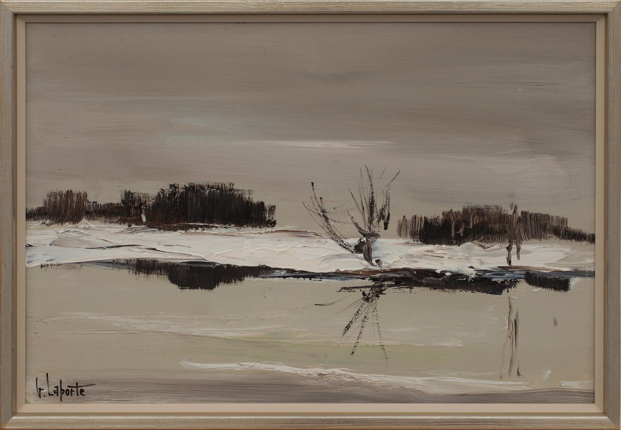 GEORGES LAPORTE, oljemålning på duk, signerad.