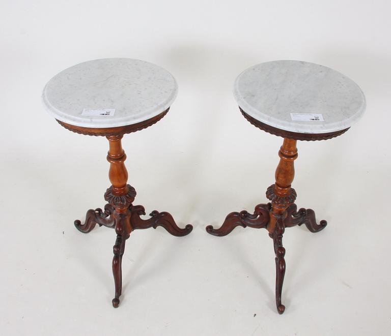 PELARBORD, ett par, nyrokoko, 1800-talets andra hälft.