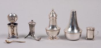 PARTI SILVER, 5 delar, bla London 1905.