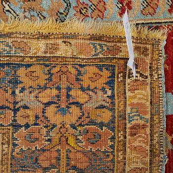 A RUG, an antique Anatolia, probably Gördes, a prayer rug, ca 177 x 124,5 cm (as well as flat weave at the ends 3 and 1.