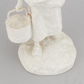 Ruth Milles, plaster sculpture. Signed and dated 1906. Height 36 cm.
