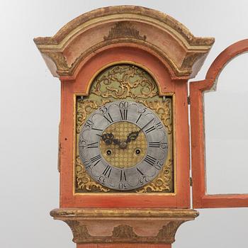 A 18th century longcase clock.