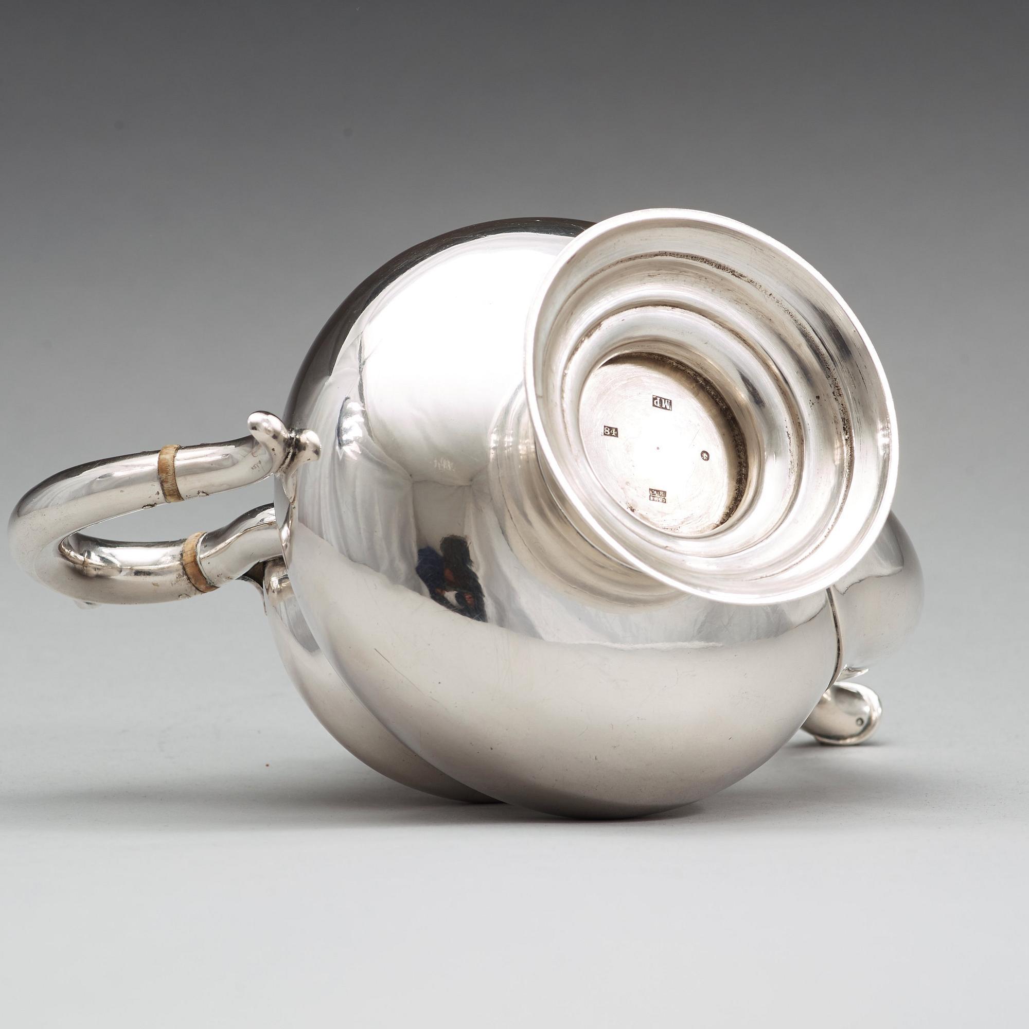 MICHAEL PEIPPO, S:t Petersburg 1859, tekanna, silver.