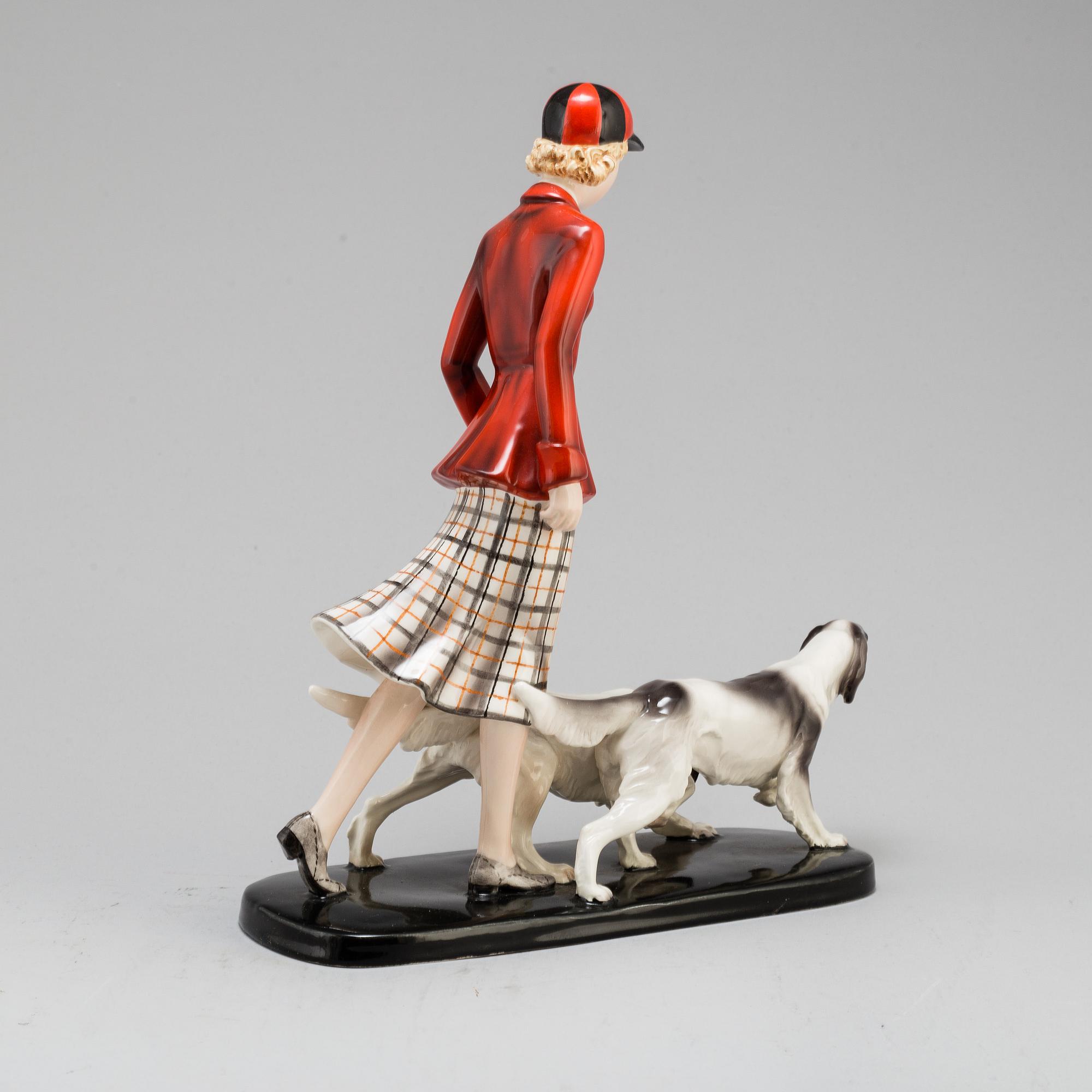 STEPHAN DAKON, an Goldcheider earthenware figure group, model 6524, Vienna.