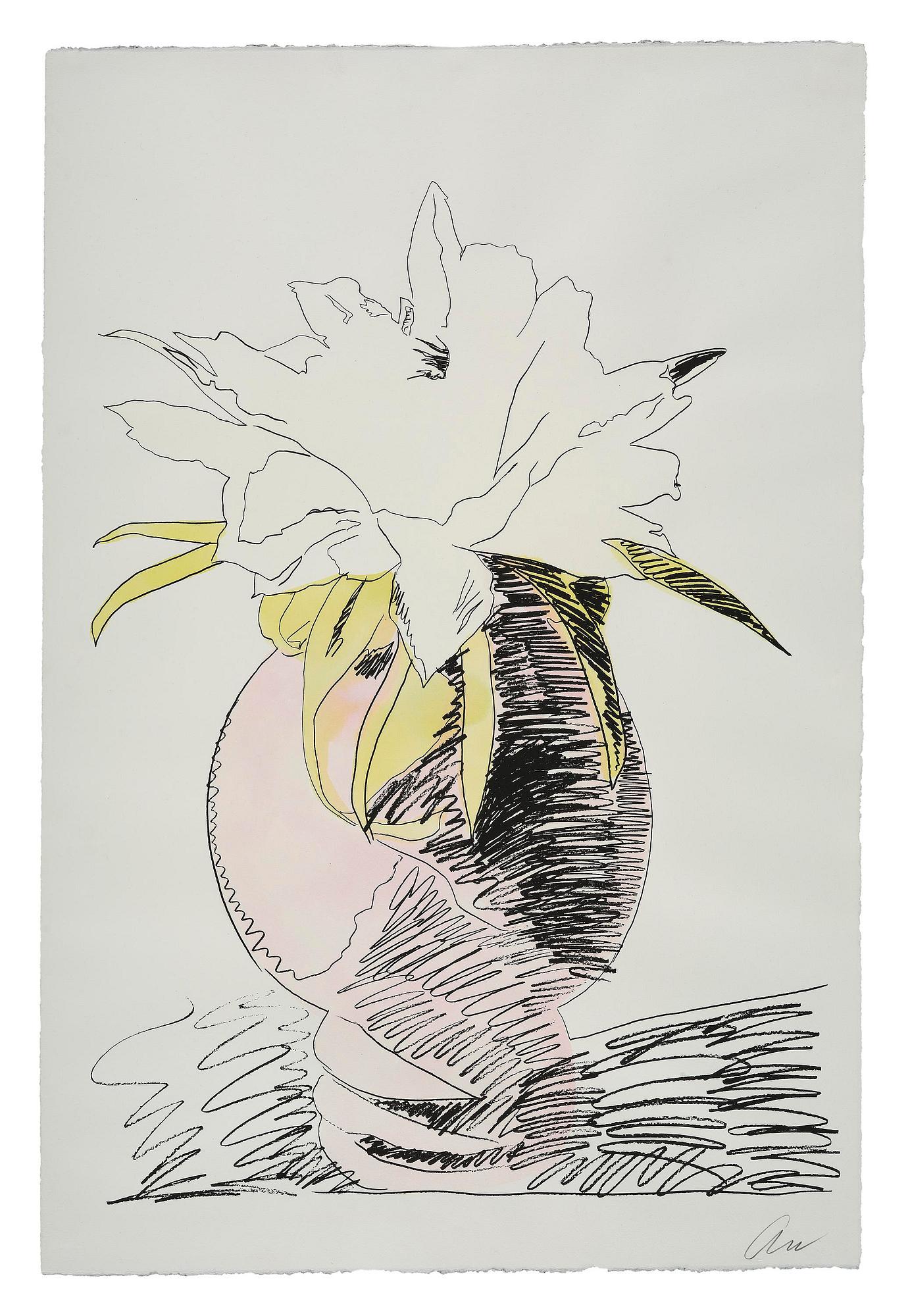 Andy Warhol, "Flowers (Hand Colored)".