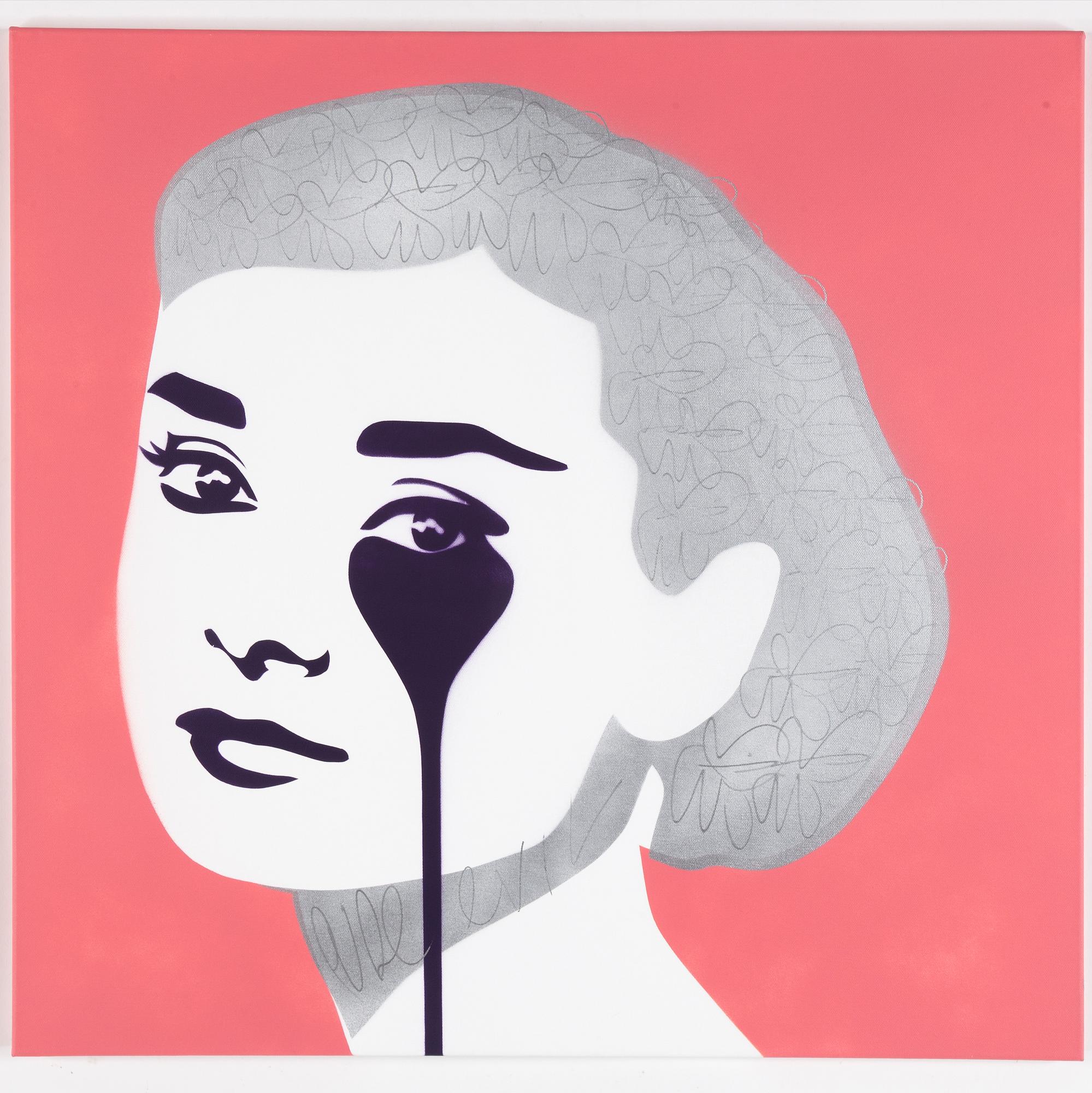 PURE EVIL, "Mel Ferrer´s Nightmare 2", spray på duk, signed.