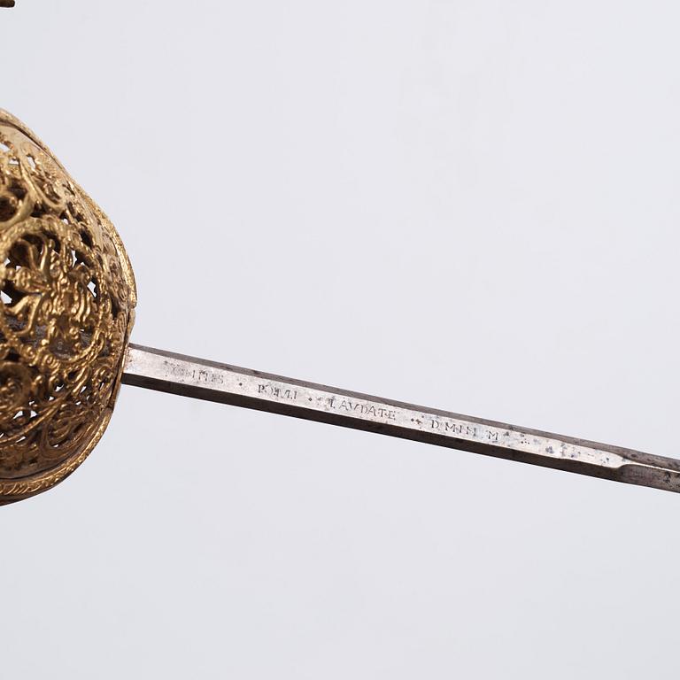 Basket-hilted Rapier, first half of the 17th Century.