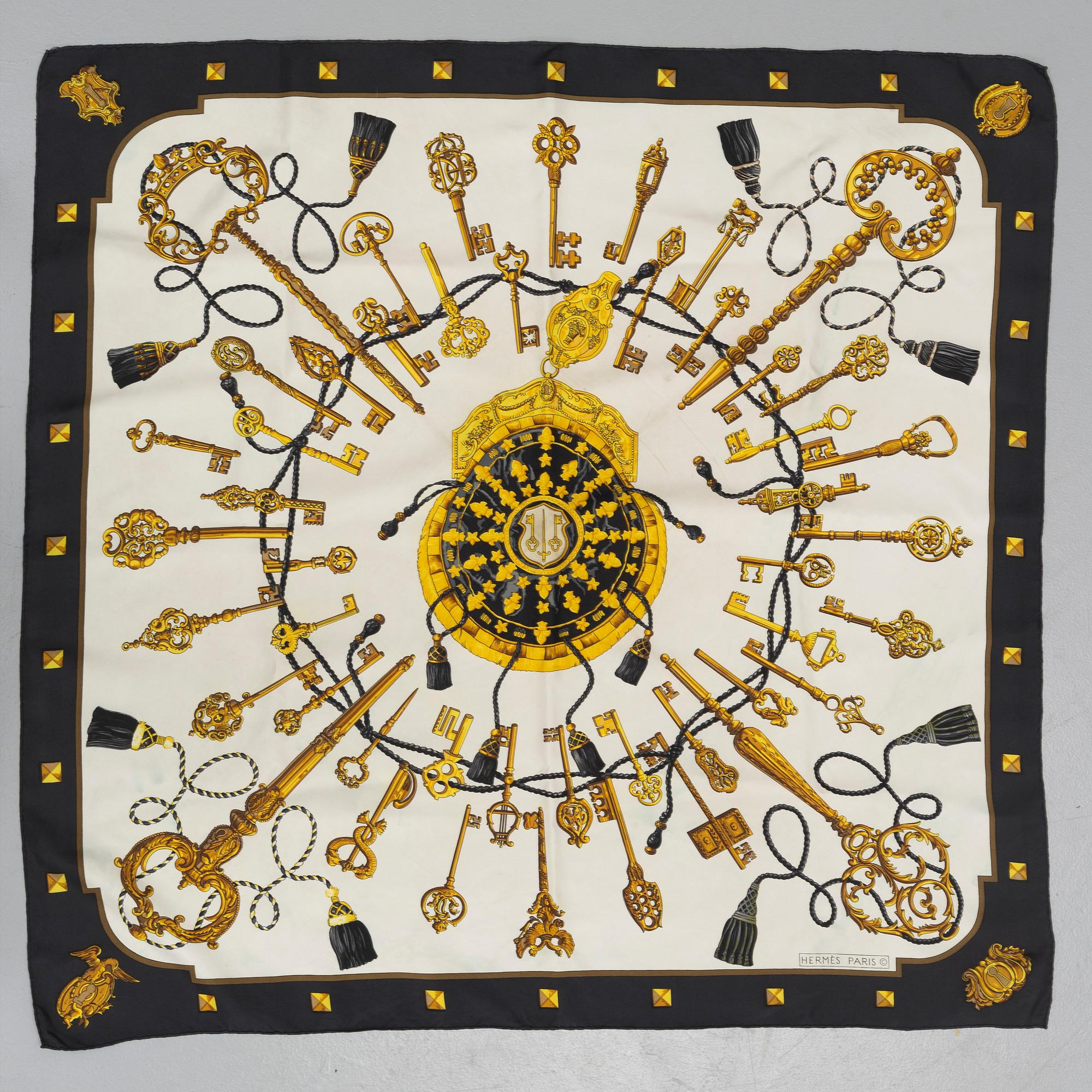 Hermès, scarf, "Les Clefs".