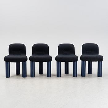 A set of four 'Botolo' chairs by Cini Boeri for Arflex.