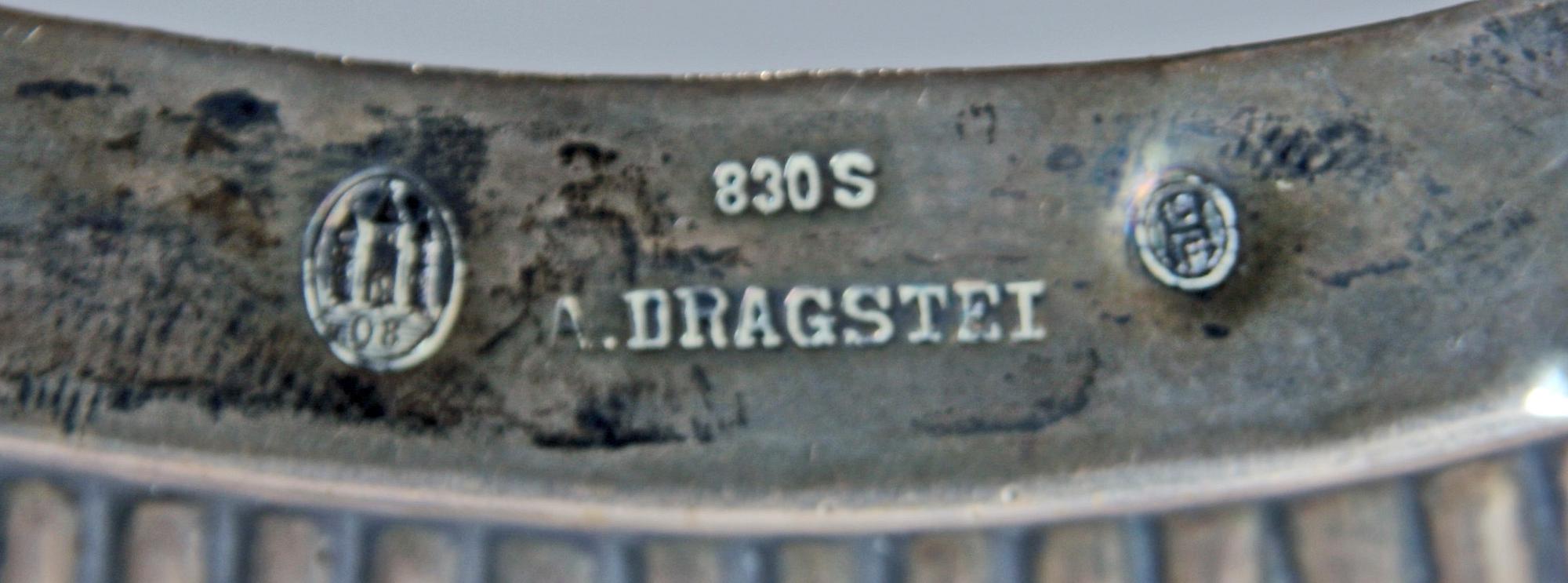 JARDINIERE, silver, nyrokoko, Danmark, 1900-talets början.