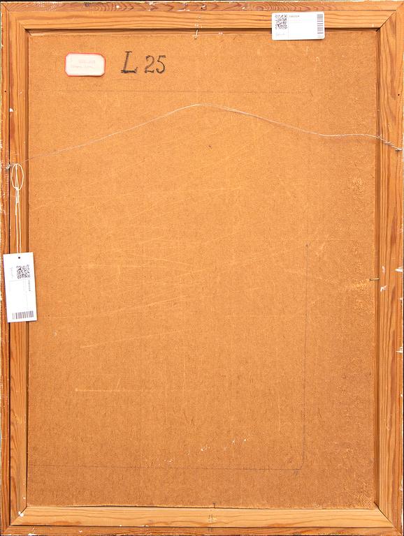 Laila Prytz, oil on panel, signed, dated 1965.