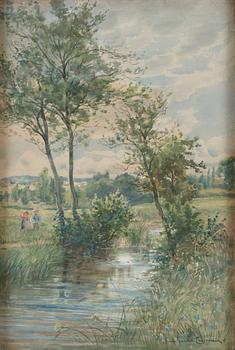 451. Anna Gardell-Ericson, Insjölandskap.