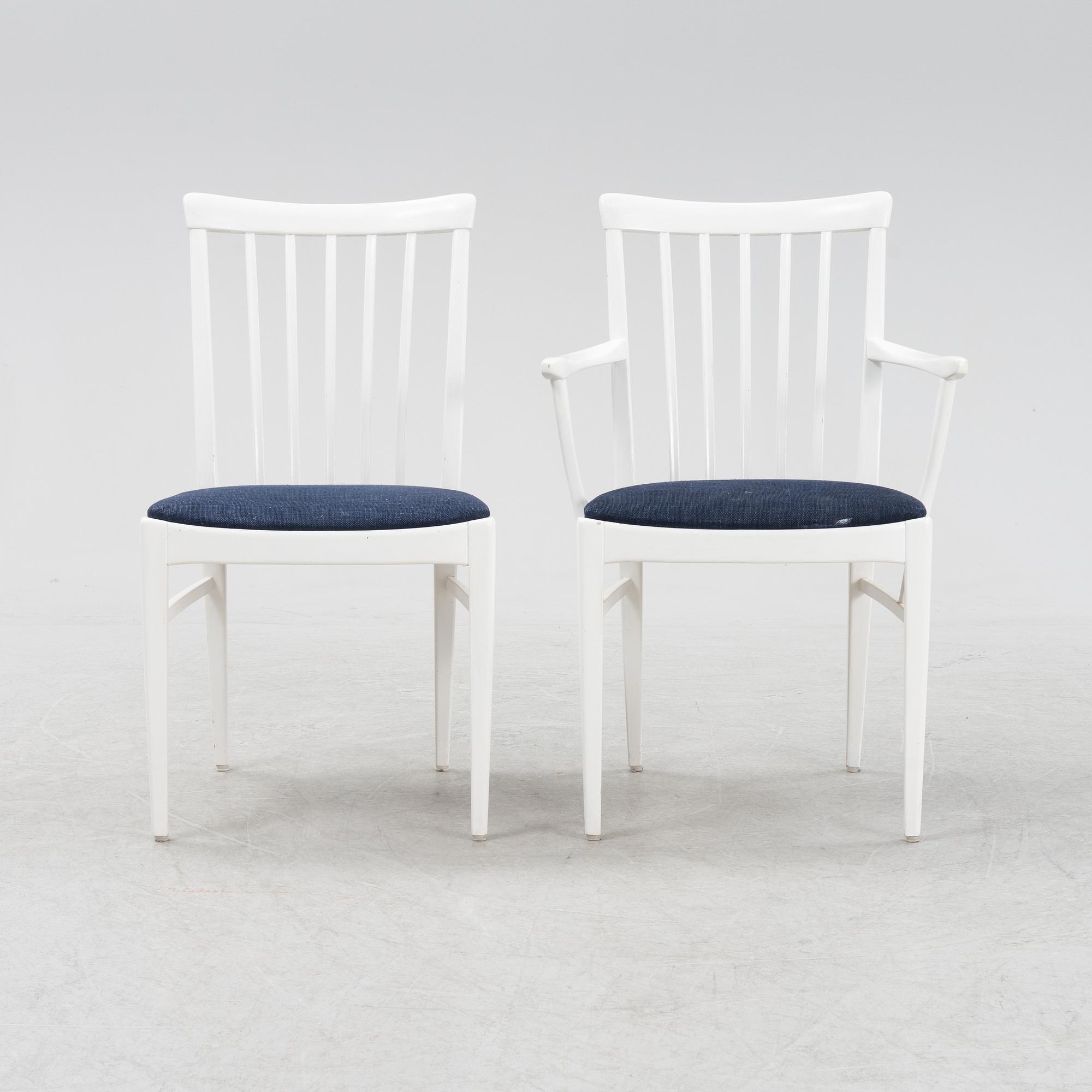 Carl Malmsten, a nine-piece 'Herrgården' dining suite, Bodafors.