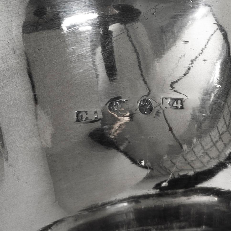 A Swedish silver coffee pot, silver, marks of Olof Sohlberg, Falun 1840.