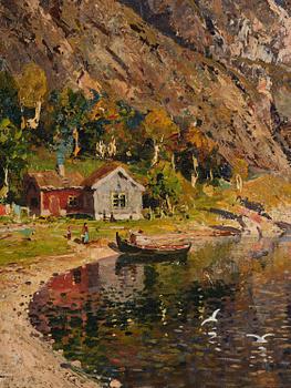 Adelsteen Normann, Fjord landscape.