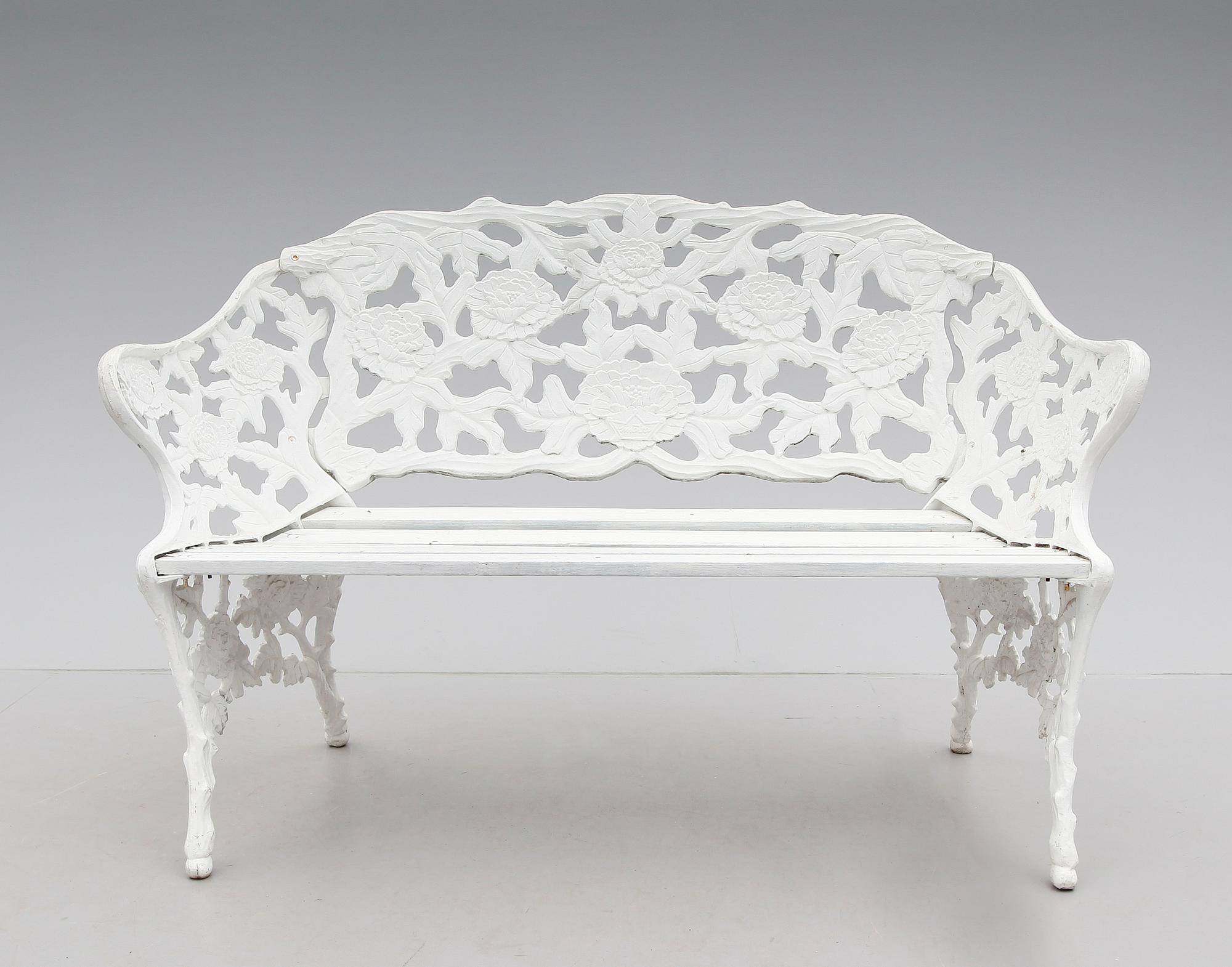 TRÄDGÅRDSSOFFA, aluminium, 1900-talets andra hälft.