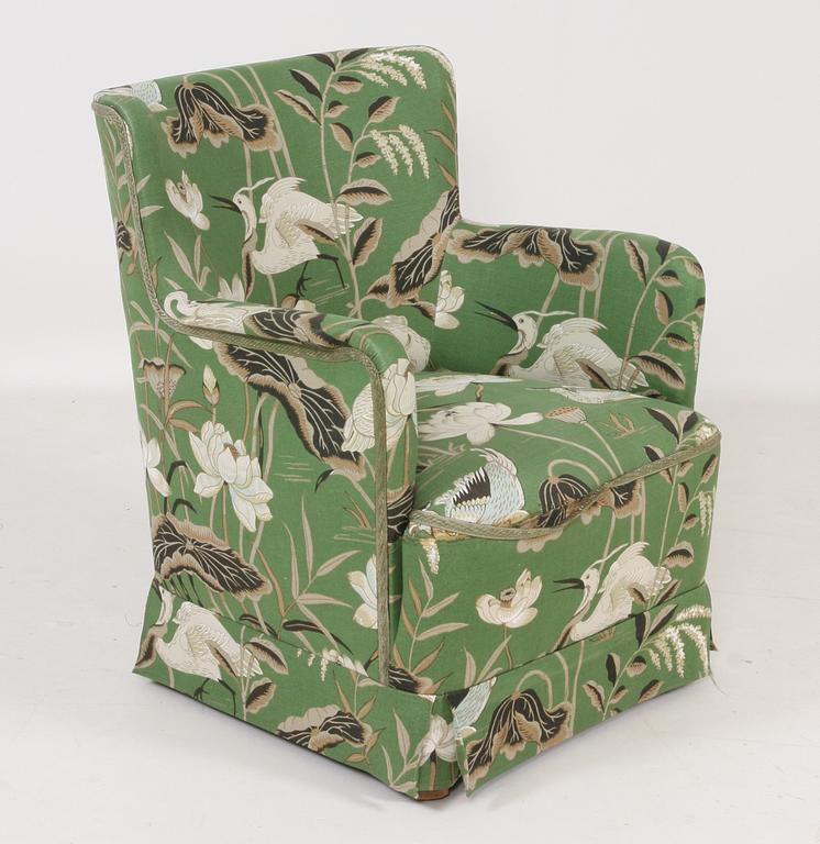 SOFFA samt FÅTÖLJER, ett par, 1900-talets andra hälft.