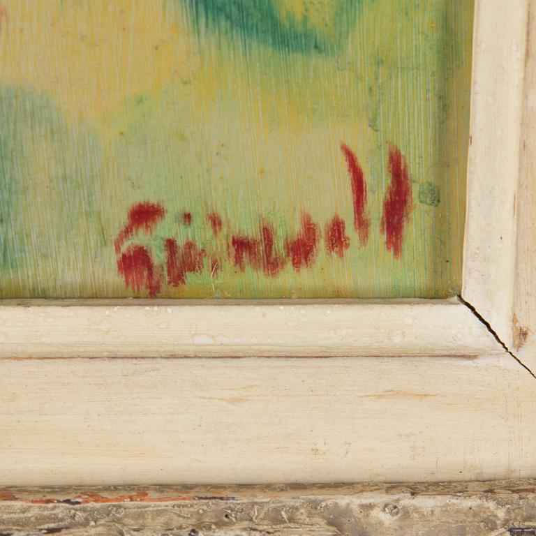 ISAAC GRÜNEWALD, oil on panel, signed.