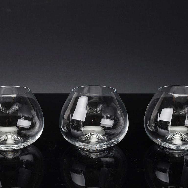 A SET OF 12 COGNAC GLAS BY INGEGERD RÅMAN FOR SKRUF.