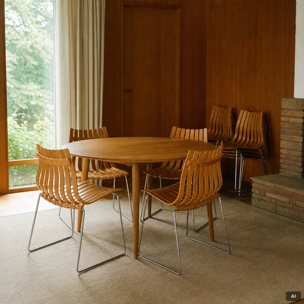 Hans Brattrud, ten chairs, 'Scandia Junior', Hove Möbler, Norway.